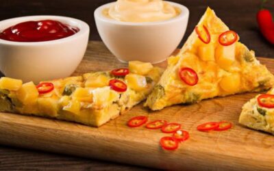 Fritata z serem i oliwkami