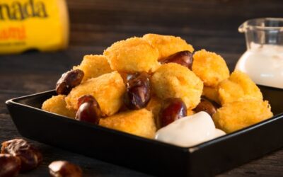 Smażone gałki jaglane z serem