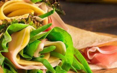 Tortilla z serem i szynką